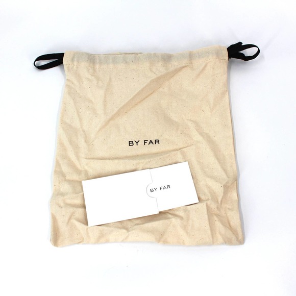 BY FAR Baby Amber Croc Embossed Leather Acid Green Shoulder Bag NEW Mini Yellow - Picture 10 of 10